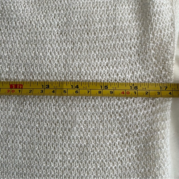 Ann Taylor Factory Sweater Knit Top Cream Ivory US M - Picture 6 of 6